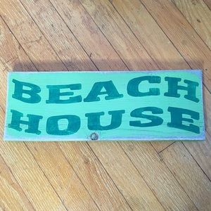Beach House Sign Rustic Coastal Style 15 X 5.